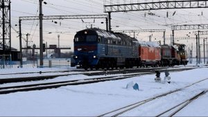 Тепловозы 2ТЭ116-0065Б+ПОМ1М-024+ТЭМ2-7477 и МПТ-4-1052
