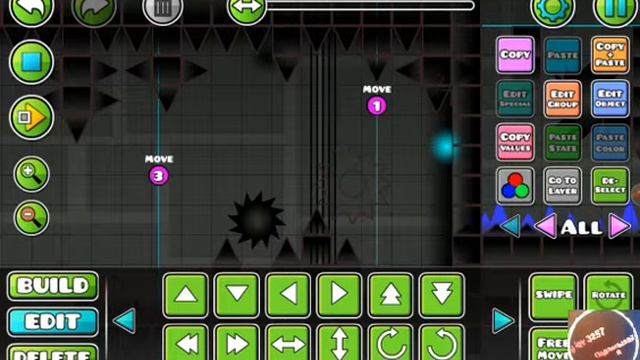 Geometry dash | как сделать прикольный фон который будет за вами двигаться смотреть онлайн