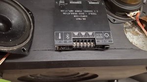 Мощная блютуз колонка 2.1 из старого сабвуфера на zk-tb21 31