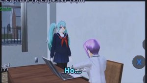 Яндере челендж #5 school Girls simulator | Нори Такахаси | любовь с