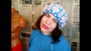 Видео урок. 3d берет рельефными столбиками. Презентация.  #3dузор #береткрючком #beretcrochet