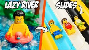 Я построил ОГРОМНЫЙ аквапарк LEGO, полный горок, ленивой реки и многого другого.