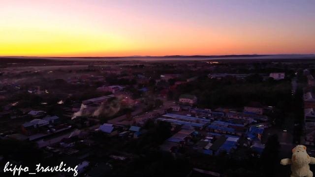 город Дальнереченск, красивый ЗАКАТ, DJI 4K