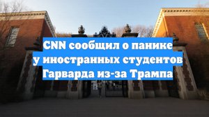 CNN сообщил о панике у иностранных студентов Гарварда из-за Трампа
