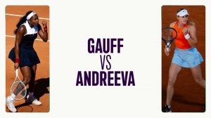 14.05.2025. Кори Гауфф - Мирра Андреева. WTA 1000 Rome. Cori Gauff - Mirra Andreeva
