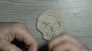 череп крючком. how to crochet black.