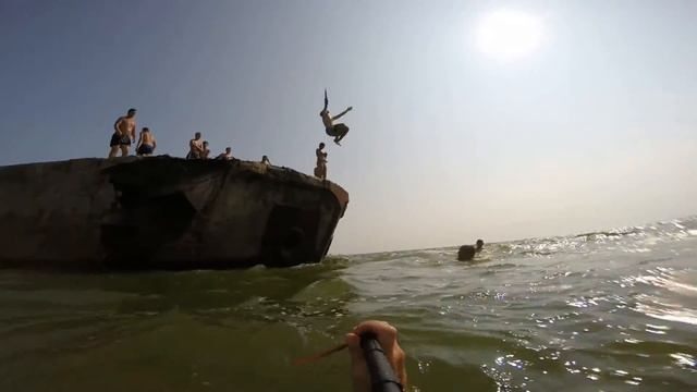 Очаков.Центральный пляж.Камера GoPro Hero 3+ Black Edition смотреть онлайн