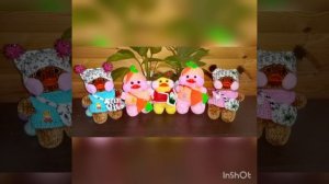 уточка Лалафанфан. Вязаные крючком.