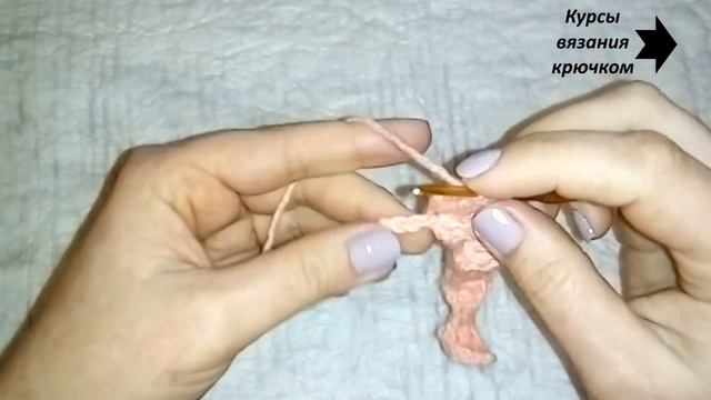 Ажурный узор, вязаный крючком. Узор № 1. Курсы вязания крючком