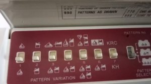 Программный блок вязальной машины Brother KH950I. Operation panel of knitting machine Brother KH950