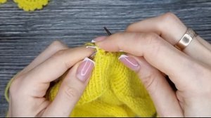 Закрытие петель "зубчиками" крючком