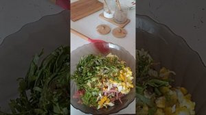 Салат с зелёным горошком!!!