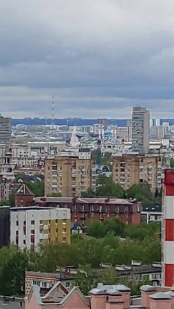Панорама Казани с балкона