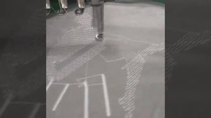 Работа вышивальной машинки Yehi после ремонта и сборки .