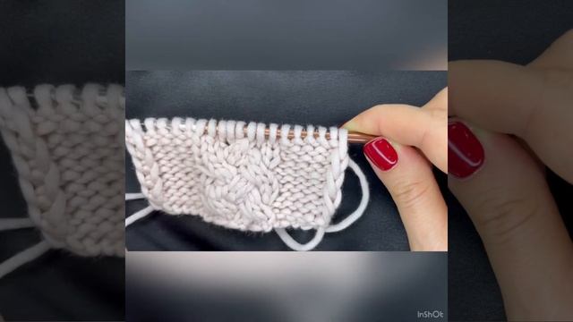 Красивый и очень простой узор спицами