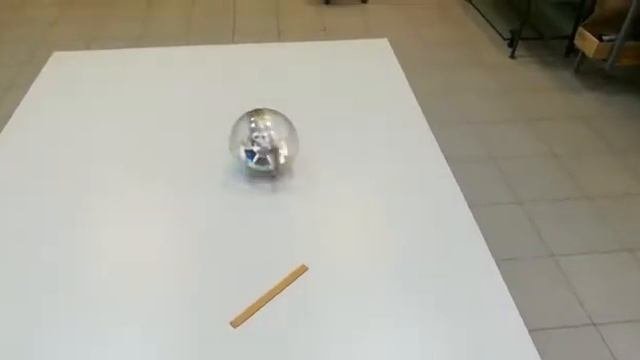 Движение сфероробота без регулятора / Motion Of A Spherical Robot W