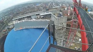 Подъём на башенный кран и Обзор кабины крана Kroll