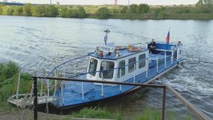 Катер "Стриж-7" (типа КС-100А) у причала Андреевское на Москве-реке (24.05.2025)