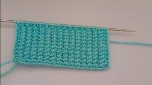 Красивый, плотный узор спицами. 2 петли и 2 ряда.