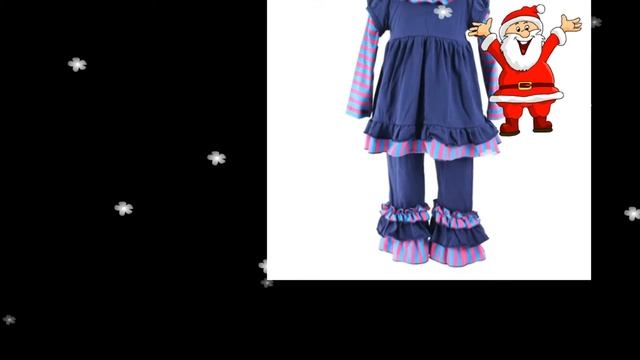 Малыш девушки наряды младенческой полосы Рябить платье дети вспышки брюки 2 шт. смотреть онлайн