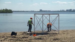 В Саратове заканчивается подготовка инфраструктуры нового пляжа