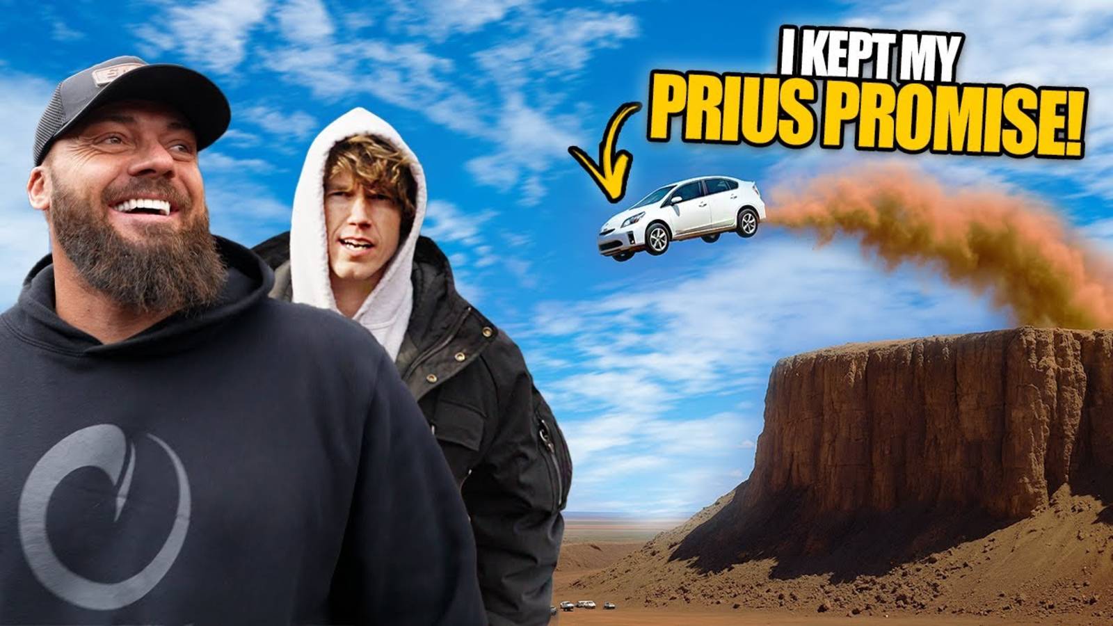 HeavyDSparks: Мой МИРОВОЙ РЕКОРД по прыжку на Prius!