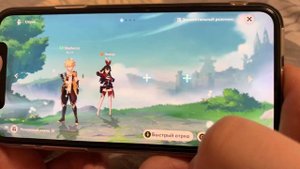 Genshin Impact НА IPHONE X! 60 ФПС НА 10 АЙФОНЕ! БЕГАЕМ ПО МИРУ, ПОДЗ?