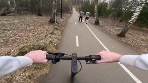 Гремячая грива - Красноярск. Покатушка от первого лица на электросамокате Ninebot Max G2