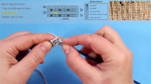 Узор спицами Резинка с вытянутыми петлями Вяжем по схемам