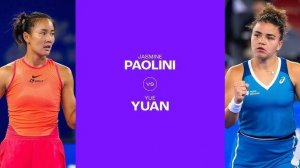 09.10.2024. Юэ Юань - Жасмин Паолини. WTA Wuhan. Yue Yuan - Jasmine Paolini