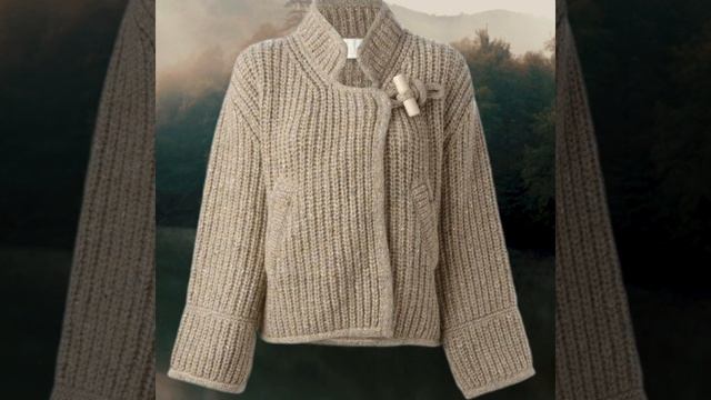 Шикарные вязаные куртки для женщин. Chic knitted jackets for women. смотреть онлайн