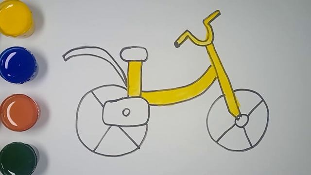 Bolalar uchun Velosiped rasm chizish/Drawing Bicycle for children/Рисование Велосипед для детей