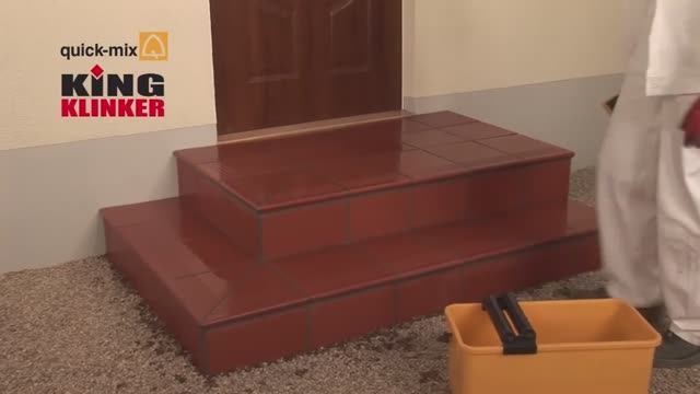 KING KLINKER  Укладка клинкерной плитки на ступени