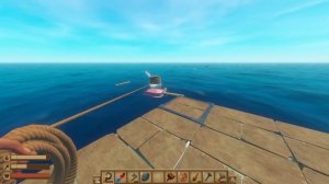 Начало подготовки к крафту радиостанции в рафт часть 1 Floating Forward: A Raft Journey