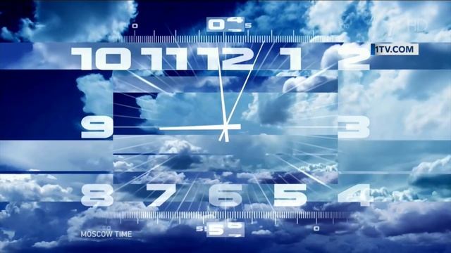Часы и заставка новостей Первый канал Европа 1.04.2025 8:59 смотреть онлайн