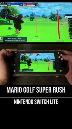 Mario Golf Super Rush Nintendo Switch Lite Gameplay
