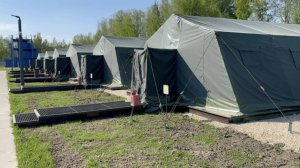 Палаточный лагерь МЧС в Ногинске: обзор армейских палаток М-50 от Тент-Опт