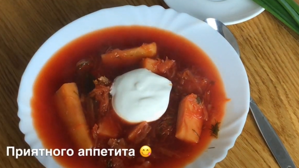 Борщ в мультиварке, скоровсрке! Быстро и вкусно!