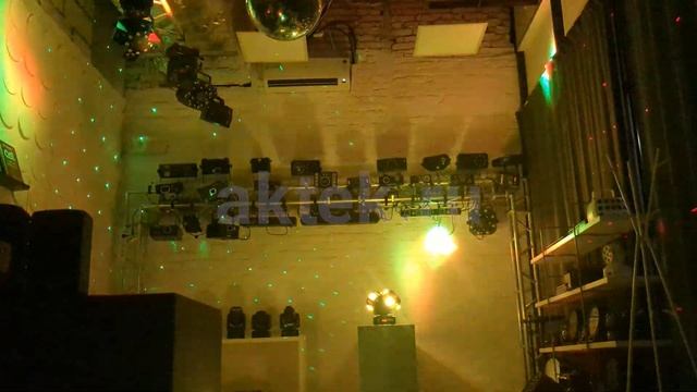 Светодиодная цветомузыка с лазером SkyDisco Spin 16 LED RGB