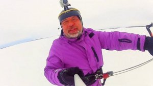 Кайтсерфинг по оврагам. Иногда страшно нырять с разгону в незнакомых местах. Изучаем новые споты.