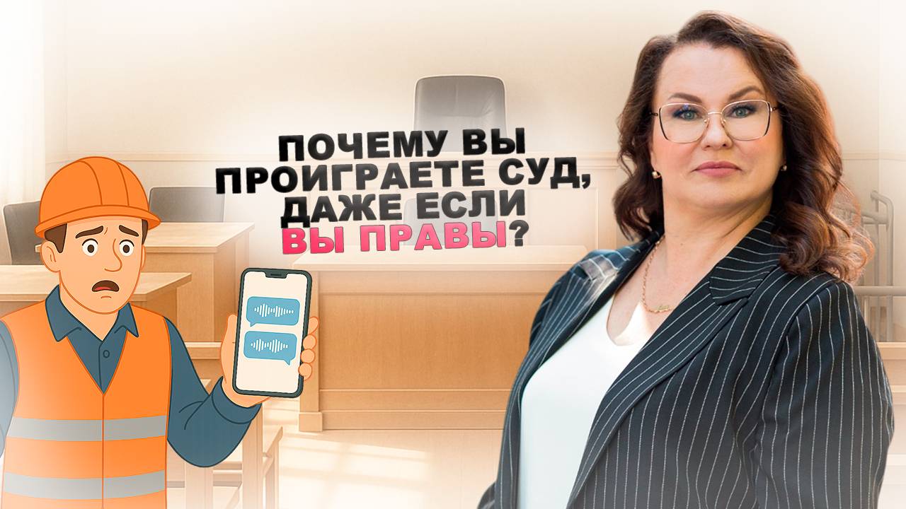 Почему вы проиграете суд, даже если вы правы?