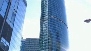 Пожарные учения в Москва-сити