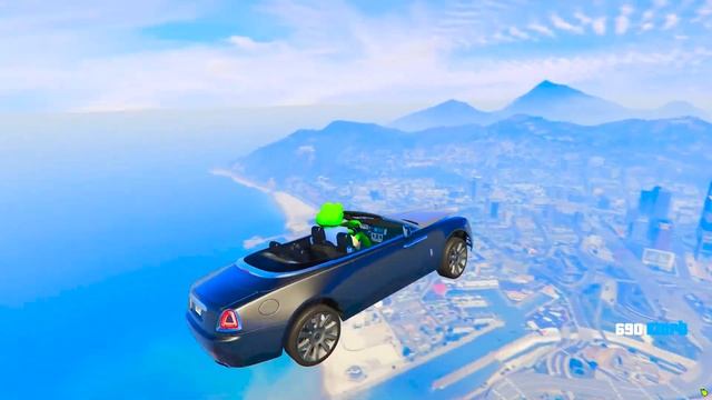 ПЕРЕПРЫГНУЛ ВСЮ КАРТУ НА ДОДЖ ЧЕЛЛЕНДЖЕР В ГТА 5 МОДЫ! ? смотреть онлайн