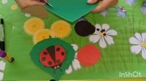 Аппликация Божья коровка воспитатель Скандилова Н.В.