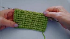 Классный плотный узор спицами поворотными и круговыми рядами.