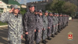 В Хакасии встретили сводный отряд полиции, вернувшийся с Северного Кавказа