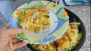 Рыба, запечённая с овощами