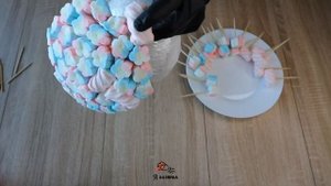 КАК СДЕЛАТЬ СЛАДКИЙ БУКЕТ ИЗ МАРШМЕЛЛОУ ГУАНДИ, КОНФЕ?