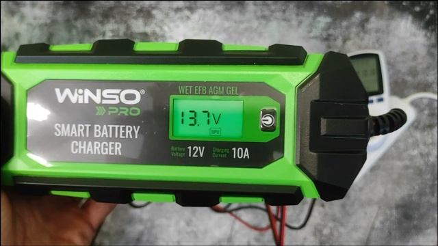 Зарядний пристрій АКБ Winso Pro LCD 10A. Огляд та розпакуванн смотреть онлайн