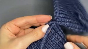 Плечевой шов иглой по закрытым петлям